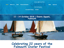 Tablet Screenshot of falmouthoysterfestival.co.uk